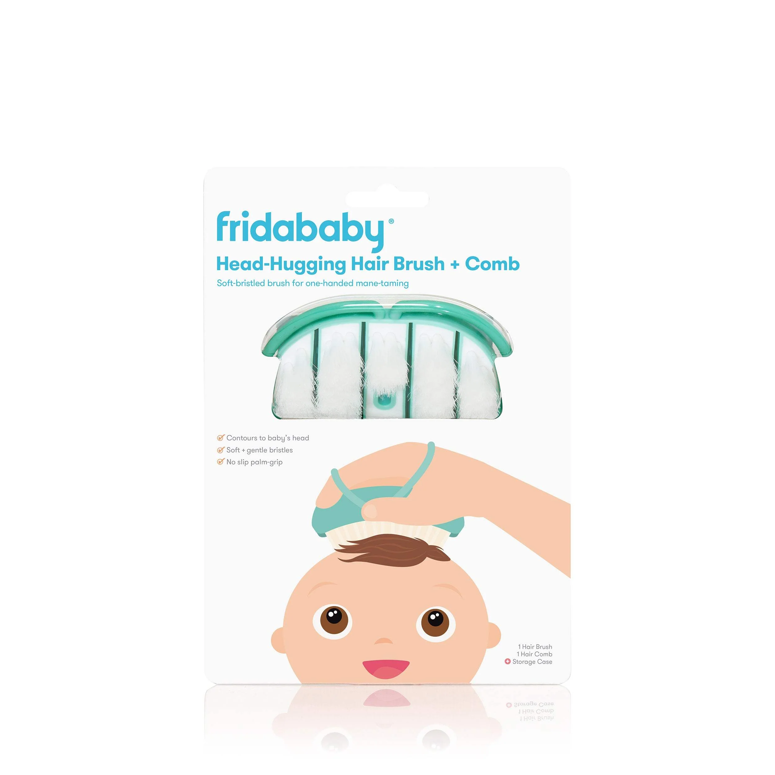 Baby Head-Hugging Hairbrush + Styling Comb Set - Image 5