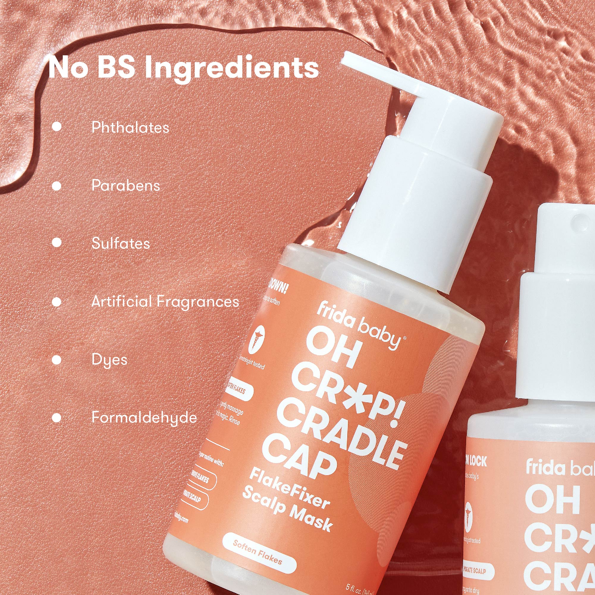 Oh Cr*p! Cradle Cap FlakeFixer Scalp Spray + Scalp Mask Duo - Image 6